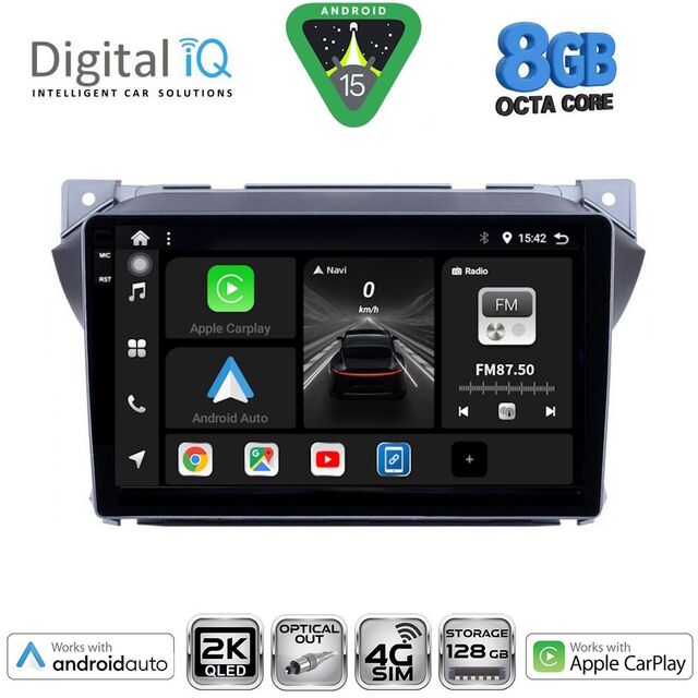 DIGITAL IQ BXK 20670_CPAA (9inc) MULTIMEDIA TABLET for SUZUKI ALTO - NISSAN PIXO mod. 2009-2014