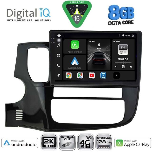 DIGITAL IQ BXK 20443_CPAA (10inc) MULTIMEDIA TABLET for MITSUBISHI OUTLANDER mod. 2013-2020
