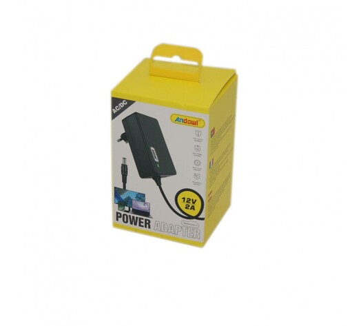POWER ADAPTER 12V/2A ANDOWL Q-DC13