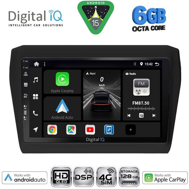 DIGITAL IQ BXF 17686_CPAA (9inc) MULTIMEDIA TABLET for SUZUKI SWIFT mod. 2017-2023