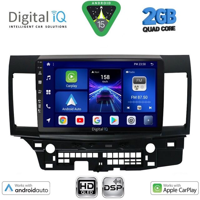 DIGITAL IQ BXC 3434_CPAA (10inc) MULTIMEDIA TABLET for MITSUBISHI LANCER mod. 2008-2017