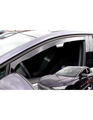 ΑΝΕΜΟΘΡΑΥΣΤΕΣ ΓΙΑ AUDI Q4 E-TRON 5D 2021+  ΑΥΤΟΚΙΝΗΤΟΥ ΑΠΟ ΕΥΚΑΜΠΤΟ ΦΙΜΕ ΠΛΑΣΤΙΚΟ HEKO - 2 ΤΕΜ.