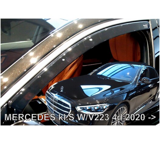 ΑΝΕΜΟΘΡΑΥΣΤΕΣ ΓΙΑ MERCEDES S W223 /V223 4D 2020+ ΖΕΥΓΑΡΙ ΑΠΟ ΕΥΚΑΜΠΤΟ ΦΙΜΕ ΠΛΑΣΤΙΚΟ HEKO - 2 ΤΕΜ.