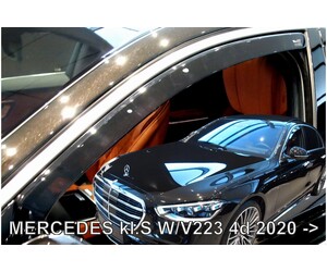 ΑΝΕΜΟΘΡΑΥΣΤΕΣ ΓΙΑ MERCEDES S W223 /V223 4D 2020+ ΖΕΥΓΑΡΙ ΑΠΟ ΕΥΚΑΜΠΤΟ ΦΙΜΕ ΠΛΑΣΤΙΚΟ HEKO - 2 ΤΕΜ.