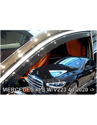 ΑΝΕΜΟΘΡΑΥΣΤΕΣ ΓΙΑ MERCEDES S W223 /V223 4D 2020+ ΖΕΥΓΑΡΙ ΑΠΟ ΕΥΚΑΜΠΤΟ ΦΙΜΕ ΠΛΑΣΤΙΚΟ HEKO - 2 ΤΕΜ.