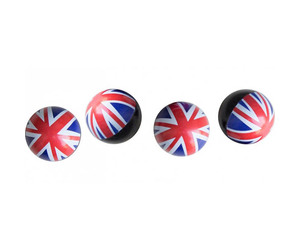 ΚΑΠΑΚΙΑ ΒΑΛΒΙΔΩΝ UK FLAG ΣΗΜΑΙΑ ΑΓΓΛΙΑΣ 4ΤΕΜ.