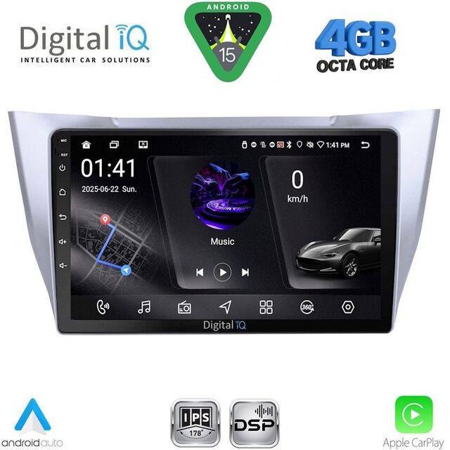 DIGITAL IQ RSG 6345SL_CPA (10inc) MULTIMEDIA TABLET for LEXUS RX 300 – 400 mod. 2003-2008