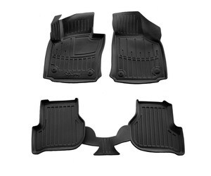 Race Axion - Πατάκια Για Seat Leon II (1P) 2005-2012 5πορτο Λάστιχο Σκαφάκια Προστατευτικά Με Κουμπώματα για Επιβατικά Αυτοκίνητα - 4 τεμ. (5048024/ST)