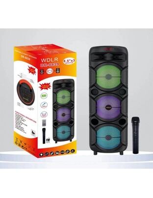 ΦΟΡΗΤΟ ΗΧΕΙΟ SUBWOOFER 3x8.5'' ΜΕ ΣΥΣΤΗΜΑ ΚΑΡΑΟΚΕ DR-8839