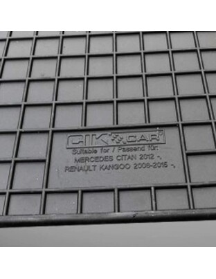 Cik - ΠΑΤΑΚΙΑ ΑΥΤΟΚΙΝΗΤΟΥ ΑΠΟ ΛΑΣΤΙΧΟ ΓΙΑ MERCEDES CITAN W415 2ΘΕΣΙΟ 2012-2021 / RENAULT KANGOO 2ΘΕΣΙΟ 2008-2021 ΣΕ ΜΑΥΡΟ ΧΡΩΜΑ ΜΕ ΚΟΥΜΠΩΜΑΤΑ - 2 ΤΕΜ. (RM.ME.0005/CK)
