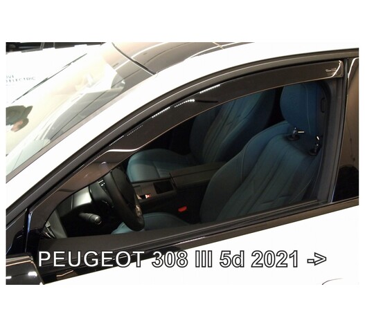 ΑΝΕΜΟΘΡΑΥΣΤΕΣ ΓΙΑ PEUGEOT 308 5D 2021+ / OPEL ASTRA L 5D 2021+ ΖΕΥΓΑΡΙ ΑΠΟ ΕΥΚΑΜΠΤΟ ΦΙΜΕ ΠΛΑΣΤΙΚΟ HEKO - 2 ΤΕΜ.