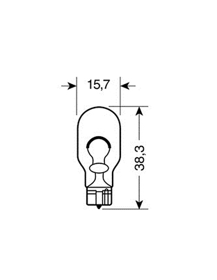 ΛΑΜΠΑΚΙΑ 12V-W16W W2.1x9.5d
