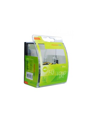 H3 12V 55W PK22s POWERTEC LONG LIFE ΑΛΟΓΟΝΟΥ 2ΤΕΜ.