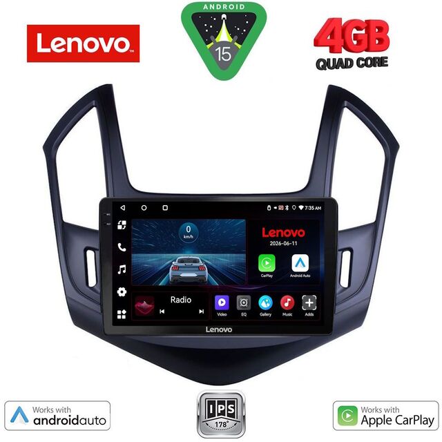 LENOVO LVE 8076B_CPAA (9inc) MULTIMEDIA TABLET for CHEVROLET CRUZE mod. 2013-2015