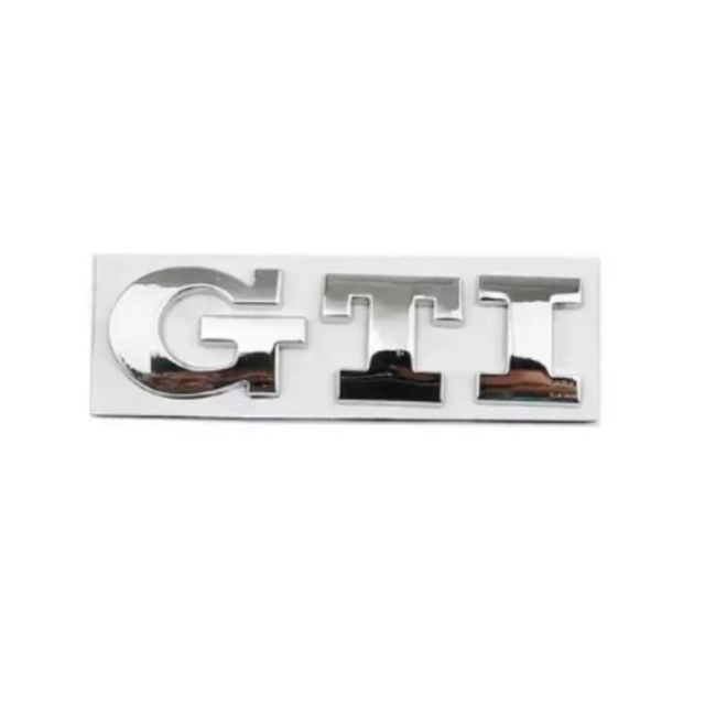 Αυτοκόλλητο μεταλλικό ανάγλυφο χρώμιο - GTi
