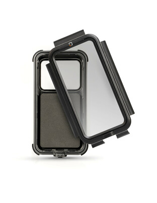 Θήκη Κινητού Hard Case της σειράς Optiline Universal Εφαρμογής για κινητά με μέγιστες διαστάσεις 78 x 165 mm, συμβατή με Βάσεις Στήριξης Κινητού Optiline για Μηχανή με σύστημα Duolock
