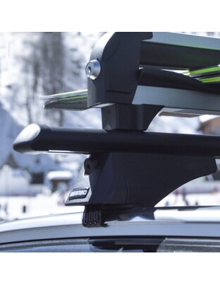 MENABO ΜΠΑΡΕΣ ΟΡΟΦΗΣ ΑΛΟΥΜΙΝΙΟΥ TIGER BLACK 118.5 cm ΣΕ ΜΑΥΡΟ ΧΡΩΜΑ ΓΙΑ Porsche Taycan Sport Tourismo 5 doors 2019> ΜΕ FLUSH ή RAISED RAILS - 2 ΤΕΜ. (8590/MB)