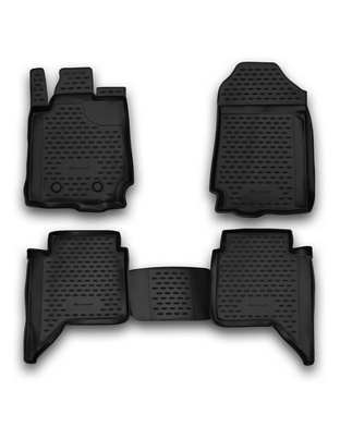 ΠΑΤΑΚΙΑ ΣΕ ΣΚΑΦΗ TPE ΛΑΣΤΙΧΟ ΓΙΑ FORD RANGER 4D 2011+  ΣΕ ΜΑΥΡΟ ΧΡΩΜΑ NOVLINE - 4 ΤΕΜ.