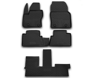 ΠΑΤΑΚΙΑ ΣΕ ΣΚΑΦΗ TPE ΛΑΣΤΙΧΟ ΓΙΑ FORD GRAND C-MAX 11/2010-2019  ΣΕ ΜΑΥΡΟ ΧΡΩΜΑ NOVLINE - 5 ΤΕΜ.