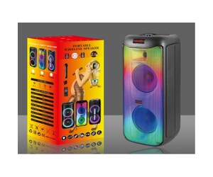 ΦΟΡΗΤΟ ΗΧΕΙΟ SUBWOOFER 2x8'' ΜΕ ΣΥΣΤΗΜΑ ΚΑΡΑΟΚΕ GY-5048