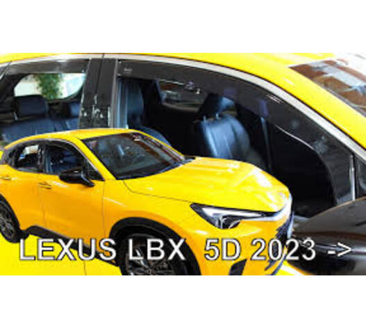 ΑΝΕΜΟΘΡΑΥΣΤΕΣ ΓΙΑ LEXUS LBX 5D 2023+ ΣΕΤ ΑΥΤΟΚΙΝΗΤΟΥ ΑΠΟ ΕΥΚΑΜΠΤΟ ΦΙΜΕ ΠΛΑΣΤΙΚΟ HEKO - 4 ΤΕΜ.