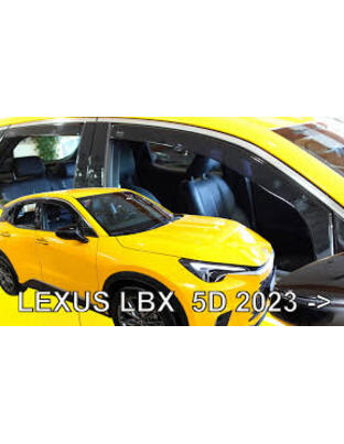 ΑΝΕΜΟΘΡΑΥΣΤΕΣ ΓΙΑ LEXUS LBX 5D 2023+ ΣΕΤ ΑΥΤΟΚΙΝΗΤΟΥ ΑΠΟ ΕΥΚΑΜΠΤΟ ΦΙΜΕ ΠΛΑΣΤΙΚΟ HEKO - 4 ΤΕΜ.