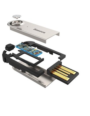 Amio - ΑΝΤΑΠΤΟΡΑΣ AUDIO BLUETOOTH 5.0 ΑΠΟ USB ΣΕ AUX ΜΑΥΡΟ ΣΠΙΡΑΛ - 1 τεμ. (BAS29048/AM)