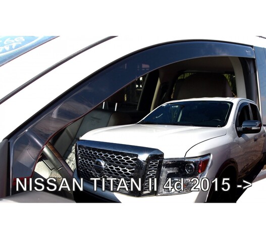 ΑΝΕΜΟΘΡΑΥΣΤΕΣ ΓΙΑ NISSAN TITAN 4D 2015+ ΖΕΥΓΑΡΙ ΑΠΟ ΕΥΚΑΜΠΤΟ ΦΙΜΕ ΠΛΑΣΤΙΚΟ HEKO - 2 ΤΕΜ.