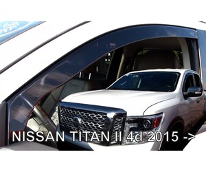 ΑΝΕΜΟΘΡΑΥΣΤΕΣ ΓΙΑ NISSAN TITAN 4D 2015+ ΖΕΥΓΑΡΙ ΑΠΟ ΕΥΚΑΜΠΤΟ ΦΙΜΕ ΠΛΑΣΤΙΚΟ HEKO - 2 ΤΕΜ.