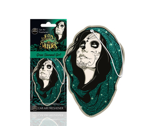 Amio - ΑΡΩΜΑΤΙΚΟ ΚΡΕΜΑΣΤΟ AROMA CAR MUERTOS GREEN DIAMONT GIRL - 1 TEM. (A83279/AM)