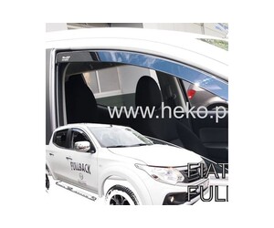 ΑΝΕΜΟΘΡΑΥΣΤΕΣ ΓΙΑ FIAT FULLBACK 4D 2016-2021 ΖΕΥΓΑΡΙ ΑΠΟ ΕΥΚΑΜΠΤΟ ΦΙΜΕ ΠΛΑΣΤΙΚΟ HEKO - 2 ΤΕΜ.