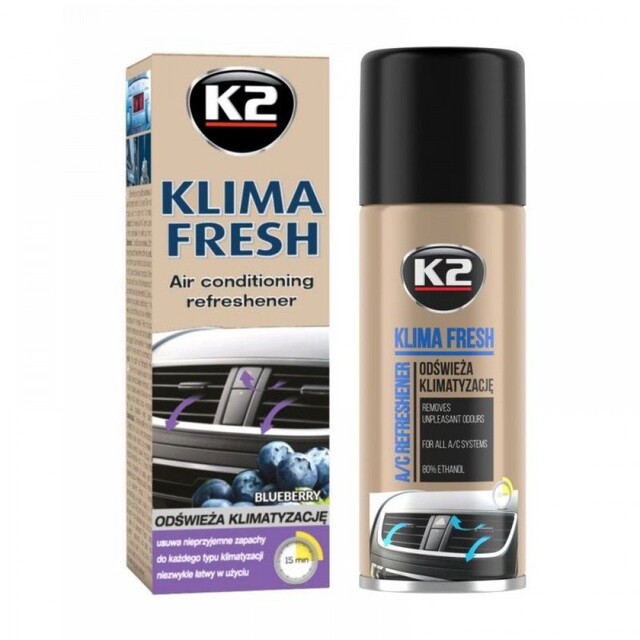 K2 KLIMA FRESH αμπούλα καθαρισμού a/c - Blueberry
