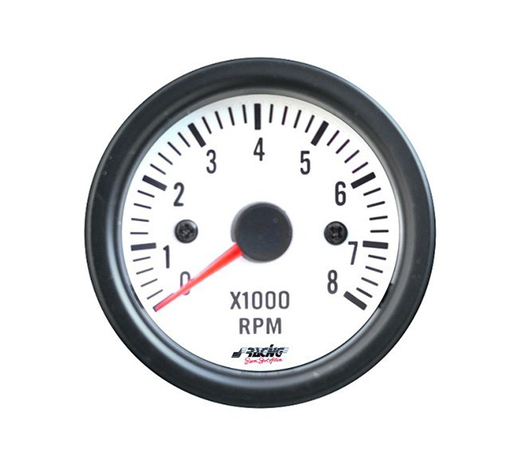 ΣΤΡΟΦΟΜΕΤΡΟ ΛΕΥΚΟ 52mm 2 INCH WHITE LINE