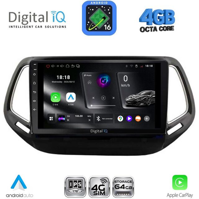 DIGITAL IQ RTG 6278_CPA (10inc) MULTIMEDIA TABLET for JEEP COMPASS mod. 2016-2021