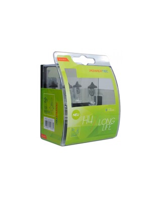 H4 12V 60/55W P43t POWERTEC LONG LIFE ΑΛΟΓΟΝΟΥ 2ΤΕΜ.