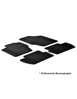 LAMPA - ΠΑΤΑΚΙΑ ΑΥΤΟΚΙΝΗΤΟΥ ΑΠΟ ΛΑΣΤΙΧΟ ΓΙΑ AUDI Q2 11/2016+ ΣΕ ΜΑΥΡΟ ΧΡΩΜΑ ME ΚΟΥΜΠΩΜΑΤΑ - 4 ΤΕΜ.
