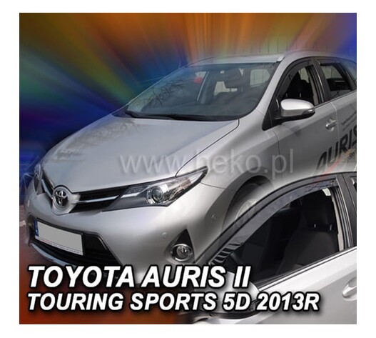 ΑΝΕΜΟΘΡΑΥΣΤΕΣ ΓΙΑ TOYOTA AURIS II TOURING COMBI 5D 2013+ ΣΕΤ ΑΥΤΟΚΙΝΗΤΟΥ ΑΠΟ ΕΥΚΑΜΠΤΟ ΦΙΜΕ ΠΛΑΣΤΙΚΟ HEKO - 4 ΤΕΜ.