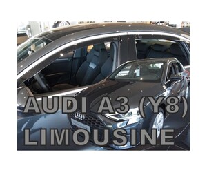 ΑΝΕΜΟΘΡΑΥΣΤΕΣ ΓΙΑ AUDI A3 Y8 LIM. 4D 2020+ ΣΕΤ ΑΥΤΟΚΙΝΗΤΟΥ ΑΠΟ ΕΥΚΑΜΠΤΟ ΦΙΜΕ ΠΛΑΣΤΙΚΟ HEKO - 4 ΤΕΜ.