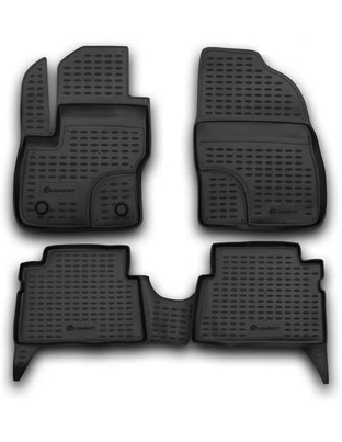 ΠΑΤΑΚΙΑ ΣΕ ΣΚΑΦΗ TPE ΛΑΣΤΙΧΟ ΓΙΑ FORD C-MAX 10/2003-10/2010  ΣΕ ΜΑΥΡΟ ΧΡΩΜΑ NOVLINE - 4 ΤΕΜ.
