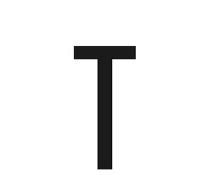 ΑΥΤΟΚΟΛΛΗΤΟ ΓΡΑΜΜΑ ΠΙΝΑΚΙΔΩΝ 60x30mm "T"