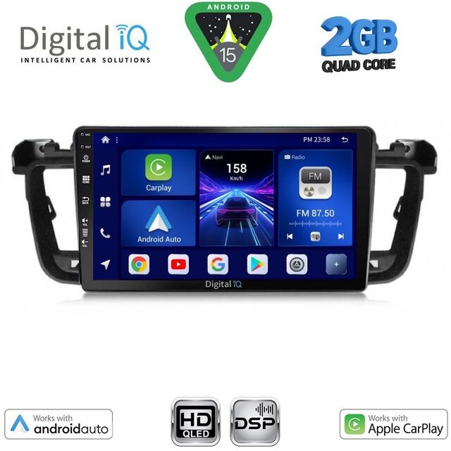 DIGITAL IQ BXC 3518_CPAA (9inc) MULTIMEDIA TABLET for PEUGEOT 508 mod. 2010-2016
