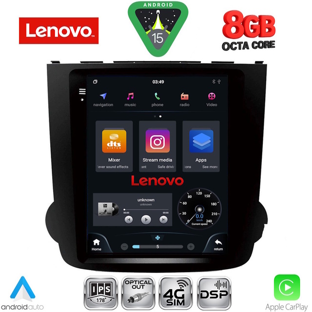 LENOVO SSW 10977_CPA TESLA STYLE for HONDA CRV mod. 2007-2012
