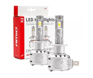 Amio - ΛΑΜΠΕΣ H1 LED CAN BUS X2 SERIES ΜΕ ΑΝΕΜΙΣΤΗΡΑΚΙ H1 10-16V 72W 6.500K 7.920lm +400% - 2 TEM. (02970/AM)