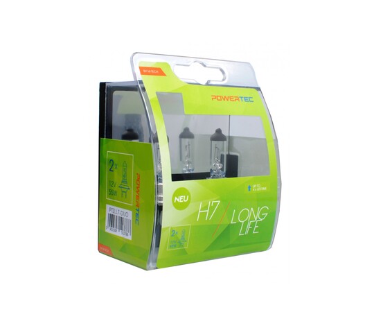 H7 12V 55W PX26d POWERTEC LONG LIFE ΑΛΟΓΟΝΟΥ 2ΤΕΜ.