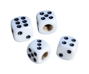 ΚΑΠΑΚΙΑ ΒΑΛΒΙΔΩΝ WHITE DICE ΖΑΡΙ ΛΕΥΚΟ 4ΤΕΜ.