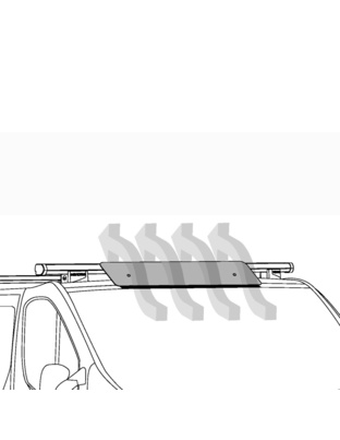 ΑΝΕΜΟΘΡΑΥΣΤΗΣ ΑΛΟΥΜΙΝΙΟΥ ΓΙΑ ΜΠΑΡΕΣ KARGO-PLUS KP-9 95cm 1ΤΕΜ.