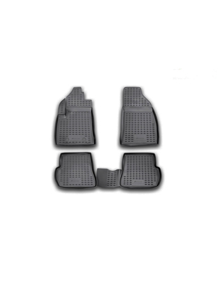 ΠΑΤΑΚΙΑ ΣΕ ΣΚΑΦΗ TPE ΛΑΣΤΙΧΟ ΓΙΑ FORD FIESTA 05/2002-08/2008 / FORD FUSION 2002-2012  ΣΕ ΜΑΥΡΟ ΧΡΩΜΑ NOVLINE - 4 ΤΕΜ.