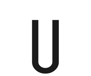 ΑΥΤΟΚΟΛΛΗΤΟ ΓΡΑΜΜΑ ΠΙΝΑΚΙΔΩΝ 60x30mm "U"
