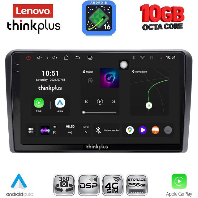 LENOVO LTM 11510_CPA (9inc) MULTIMEDIA TABLET for CITROEN - PEUGEOT - TOYOTA