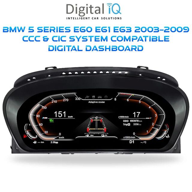 DIGITAL IQ DGU 958_DC (12.3in) (DIGITAL INSTRUMENT CLUSTER for BMW 5 Series (E60-E61-E63) mod. 2003-2009 with CCC-CIC system